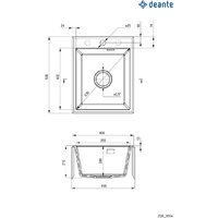 Кухонная мойка Deante Eridan ZQE_T104 - Превью изображения №2 — Интернет-магазин ПроЗаказ