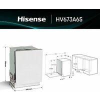 Встраиваемая посудомоечная машина Hisense HV673A65 - Превью изображения №3 — Интернет-магазин ПроЗаказ