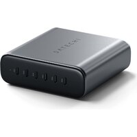 Сетевое зарядное Satechi 200W USB-C 6-Port GaN Charger ST-C200GM-EU - Превью изображения №3 — Интернет-магазин ПроЗаказ