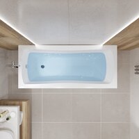 Ванна Lauter Bianca 140 21207140 (с ножками, серым подголов.,белым лиц. и торц.экраном) - Превью изображения №22 — Интернет-магазин ПроЗаказ