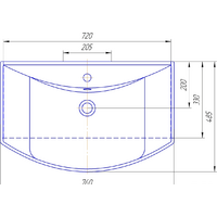 Умывальник Kirovit Стиль 750 - Превью изображения №2 — Интернет-магазин ПроЗаказ