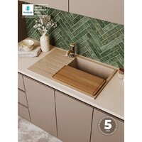 Кухонная мойка Polygran Deka 780 (песочный) - Превью изображения №3 — Интернет-магазин ПроЗаказ