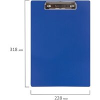 Планшет с зажимом BRAUBERG 232217 (синий) - Превью изображения №5 — Интернет-магазин ПроЗаказ