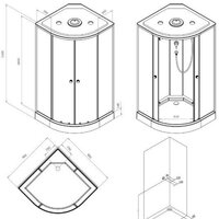 Душевая кабина AM.PM X-Joy 100x100 W94C-401-100BT - Превью изображения №15 — Интернет-магазин ПроЗаказ