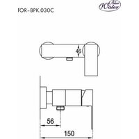 Смеситель Blue Water TOR-BPK.030C - Превью изображения №2 — Интернет-магазин ПроЗаказ