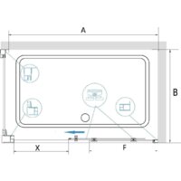 Душевой уголок RGW CL-48B (CL-14B + Z-050-1B) 32094801-014 110x100 (черный/прозрачное стекло) - Превью изображения №5 — Интернет-магазин ПроЗаказ