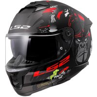 Мотошлем LS2 FF808 Stream 2 Angry Monkey (S, черный матовый/красный) - Превью изображения №5 — Интернет-магазин ПроЗаказ