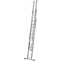 Лестница-стремянка Новая высота NV 223 алюминиевая трёхсекционная 3x12 ступеней - Превью изображения №4 — Интернет-магазин ПроЗаказ