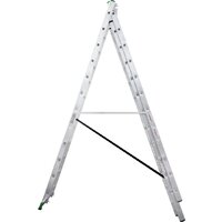 Лестница-стремянка Новая высота NV 223 алюминиевая трёхсекционная 3x12 ступеней - Превью изображения №6 — Интернет-магазин ПроЗаказ