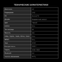 Телевизор Hyundai H-LED43BU7009 - Превью изображения №12 — Интернет-магазин ПроЗаказ