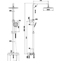 Душевая система  Cersanit Brasko 63112 - Превью изображения №5 — Интернет-магазин ПроЗаказ