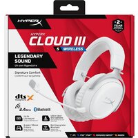 Наушники HyperX Cloud III S Wireless (белый) - Превью изображения №5 — Интернет-магазин ПроЗаказ