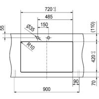 Кухонная мойка Franke Kubus 2 KNG 120 (оникс) - Превью изображения №5 — Интернет-магазин ПроЗаказ