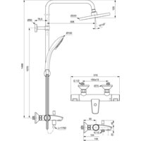Душевая система  Ideal Standard Ceratherm T25 A7590AA - Превью изображения №8 — Интернет-магазин ПроЗаказ