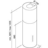 Кухонная вытяжка Falmec Polar/White Design Island 35 800 м3/ч (белый) - Превью изображения №2 — Интернет-магазин ПроЗаказ