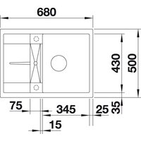 Кухонная мойка Blanco Metra 45 S Compact 527285 (вулканический серый) - Превью изображения №3 — Интернет-магазин ПроЗаказ