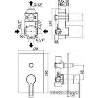 Смеситель Paffoni Ringo RIN015NO - Превью изображения №2 — Интернет-магазин ПроЗаказ