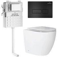 Roxen Antares в комплекте с инсталляцией Attach 5 в 1 967019 (кнопка: черный матовый)