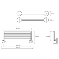 Полка для полотенца Bemeta Omega 104205152 - Превью изображения №2 — Интернет-магазин ПроЗаказ