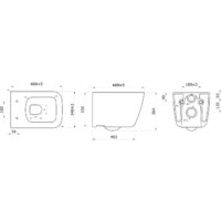 Унитаз подвесной Berges Wasserhaus Quattro S Rimless 043364 (с сиденьем и кнопкой смыва) - Превью изображения №10 — Интернет-магазин ПроЗаказ