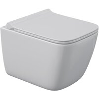 Унитаз подвесной Berges Wasserhaus Quattro S Rimless 043364 (с сиденьем и кнопкой смыва) - Превью изображения №4 — Интернет-магазин ПроЗаказ