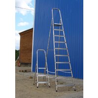 Лестница-стремянка Алюмет алюминиевая AM707 - Превью изображения №2 — Интернет-магазин ПроЗаказ