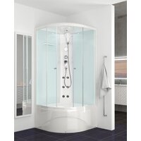 Душевая кабина Domani-Spa Delight 110 High 100x100 (матовое стекло/белый) - Превью изображения №2 — Интернет-магазин ПроЗаказ