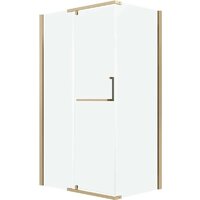 Душевая стенка Grossman Pragma 90x195 200.K33.03.90.32.00 (золото сатин,стекло прозрачное) - Превью изображения №2 — Интернет-магазин ПроЗаказ