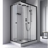 Душевая кабина AM.PM X-Joy 120x80 W94C-403-12080BT (черный матовый/прозрачное стекло) - Превью изображения №5 — Интернет-магазин ПроЗаказ
