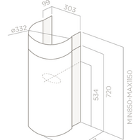 Кухонная вытяжка Elica Stone IX/A/33 (61412862A) - Превью изображения №8 — Интернет-магазин ПроЗаказ