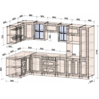 Готовая кухня Интерлиния Мила Шато 1.68x3.2 ВТ левая (белый/мята/бискайская сосна) - Превью изображения №5 — Интернет-магазин ПроЗаказ