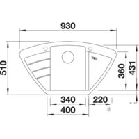 Кухонная мойка Blanco Zia 9 E (кофе) [515074] - Превью изображения №2 — Интернет-магазин ПроЗаказ