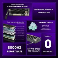 Клавиатура Royal Kludge RK68 HE Phantom (RK Mint) - Превью изображения №3 — Интернет-магазин ПроЗаказ