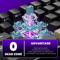 Клавиатура Royal Kludge RK68 HE Phantom (RK Mint) - Превью изображения №7 — Интернет-магазин ПроЗаказ