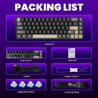 Клавиатура Royal Kludge RK68 HE Phantom (RK Mint) - Превью изображения №12 — Интернет-магазин ПроЗаказ