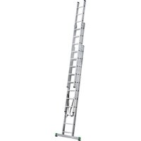 Лестница-стремянка Новая высота NV 223 алюминиевая трёхсекционная 3x11 ступеней - Превью изображения №5 — Интернет-магазин ПроЗаказ