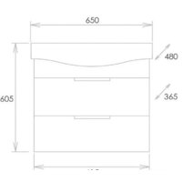  Onika Тумба под умывальник Девис 65.13 106546 - Превью изображения №2 — Интернет-магазин ПроЗаказ