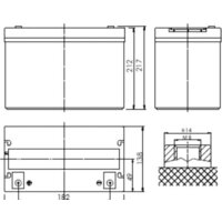 Аккумулятор для ИБП Powerman CA12500/UPS (12В/50 А·ч) - Превью изображения №3 — Интернет-магазин ПроЗаказ