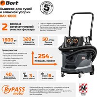 Пылесос Bort BAX-600E - Превью изображения №22 — Интернет-магазин ПроЗаказ