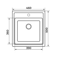 Кухонная мойка Granrus GR-460 (черный) - Превью изображения №2 — Интернет-магазин ПроЗаказ