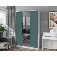 Шкаф распашной Интерлиния Концепт Тренд КТ-Ш3(з) (белый платинум/верде) - Превью изображения №5 — Интернет-магазин ПроЗаказ