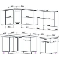 Готовая кухня Интерлиния Мила Gloss 60-12x27 (бордовый/черный глянец) - Превью изображения №2 — Интернет-магазин ПроЗаказ