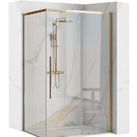 Rea Solar 90x90 (золото/прозрачное стекло)