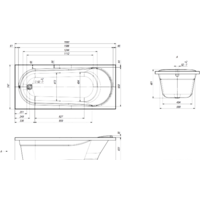 Ванна Ventospa Aqua 170x75 - Превью изображения №6 — Интернет-магазин ПроЗаказ