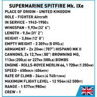 Конструктор Cobi Historical Collection WWII Supermarine Spitfire Mk.IXe - Превью изображения №10 — Интернет-магазин ПроЗаказ