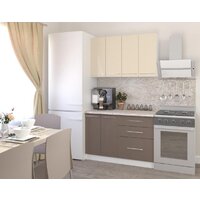 Готовая кухня Кастанье Марта 1.2 (ваниль/трюфель коричневый) - Превью изображения №2 — Интернет-магазин ПроЗаказ