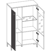 Шкаф распашной Black Red White San Gimignano REG1D1W/140 (антрацитовый/дуб нокс) - Превью изображения №4 — Интернет-магазин ПроЗаказ