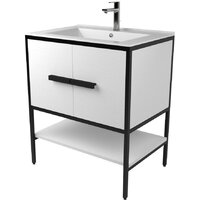 Дабер Тумба под умывальник 010 Т10.6.2.5 (черный/белый)