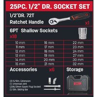 Универсальный набор инструментов Deli EDQ43025 (25 предметов) - Превью изображения №3 — Интернет-магазин ПроЗаказ