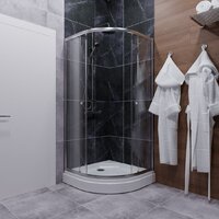 Душевой уголок Triton Альфа-Хром 90х90 (с поддоном) - Превью изображения №5 — Интернет-магазин ПроЗаказ